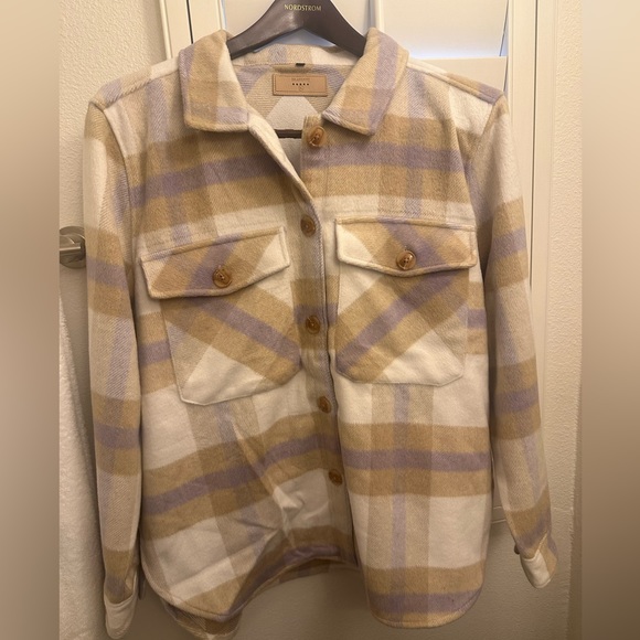 Blank NYC plaid flannel shacket - Picture 1 of 3